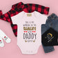 Working In The Garage With Daddy On It Baby Outfit, Mechanic Baby Onsie, Baby Shower Gift Funny Cute Baby Clothes, Garage Baby Grow Bodysuit