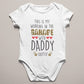 Working In The Garage With Daddy On It Baby Outfit, Mechanic Baby Onsie, Baby Shower Gift Funny Cute Baby Clothes, Garage Baby Grow Bodysuit