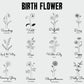 Custom Flower Mama Sweatshirt, Personalised Birth Flower With Year Mom Sweater, Mothers Day Minimalist Pullover Jumper, XS-4XL Sizes Shirt