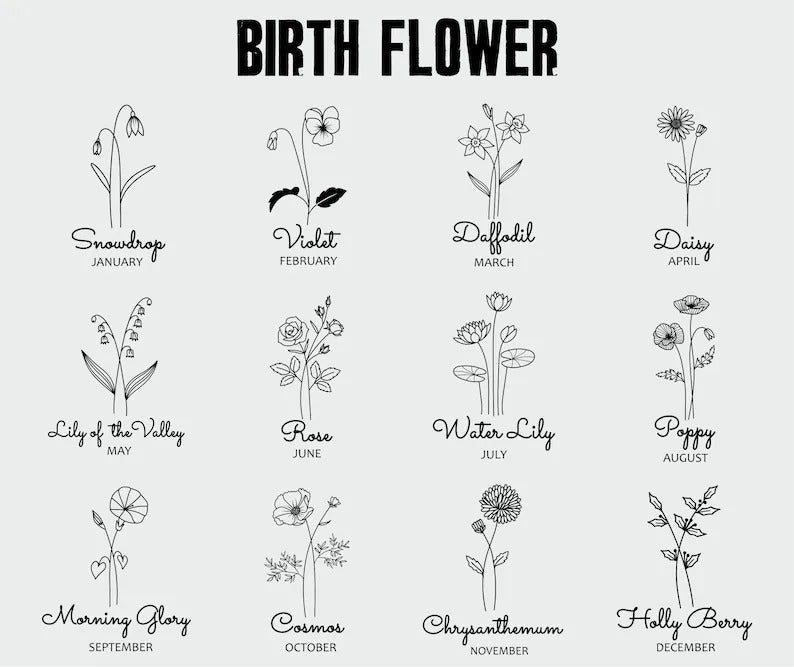 Custom Flower Mama Sweatshirt, Personalised Birth Flower With Year Mom Sweater, Mothers Day Minimalist Pullover Jumper, XS-4XL Sizes Shirt