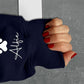 Custom Dog Mom Sweatshirt, Personalised Pet Names Printed On Sleeve Jumper, Dog Mama Crewneck Sweater, Comfort Color Sizes XS-4XL Outfits