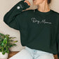 Custom Dog Mom Sweatshirt, Personalised Pet Names Printed On Sleeve Jumper, Dog Mama Crewneck Sweater, Comfort Color Sizes XS-4XL Outfits