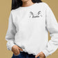 Cat Ears Custom Sweatshirt, Personalised Name Cat Mom Crewneck Jumper, Comfort Colors Sweater, Pet Owner Gift, Cat Lover Outfit Unisex Sizes