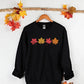Embroidered Fall Autumn Leaves Sweater, Embroider Maple Leaf Sweatshirt, Halloween Season Falling Dry Leaves Jumper, Autumn Fall Lover Gift