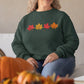 Embroidered Fall Autumn Leaves Sweater, Embroider Maple Leaf Sweatshirt, Halloween Season Falling Dry Leaves Jumper, Autumn Fall Lover Gift