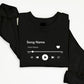 Custom Favorite Song Sweatshirt, Couple Matching Night Functions Party Sweaters, Anniversary Music Lover Gift for Boyfriend, Unisex Jumpers