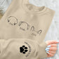 Dog Mom Custom Sweatshirt, Personalised Pet Names Printed Jumper, Dog Mama Dad Crewneck Sweater, Comfort Color Sizes XS-4XL Unisex Outfits