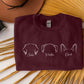 Dog Mom Custom Sweatshirt, Personalised Pet Names Printed Jumper, Dog Mama Dad Crewneck Sweater, Comfort Color Sizes XS-4XL Unisex Outfits
