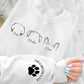 Dog Mom Custom Sweatshirt, Personalised Pet Names Printed Jumper, Dog Mama Dad Crewneck Sweater, Comfort Color Sizes XS-4XL Unisex Outfits