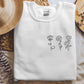 Custom Birth Month Flower Sweatshirt, Embroidered Wildflower With Name Sweater, Crewneck Jumper, Cottagecore Floral Shirt, Mom Dad Nana Gift