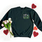 Flowers Sweatshirt, Embroidered Daisy Wildflowers Crewneck Sweater, Beautiful Floral Embroidery Unisex Jumper, Aesthetic Plants Lover Gift