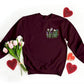 Flowers Sweatshirt, Embroidered Daisy Wildflowers Crewneck Sweater, Beautiful Floral Embroidery Unisex Jumper, Aesthetic Plants Lover Gift