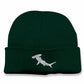 Hammerhead Shark Beanies, Embroidered Fish Comfort Colors Hats, Minimalist Double Layer Knitted Unisex Beanie, Shark Gifts, Ocean Life Gifts