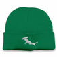 Hammerhead Shark Beanies, Embroidered Fish Comfort Colors Hats, Minimalist Double Layer Knitted Unisex Beanie, Shark Gifts, Ocean Life Gifts