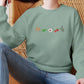 Mushroom Plant Embroidered Crewneck Sweatshirt, Magic Mushroom Frog Botanical Plant Flower Sweatshirt, Cottagecore Jumper, Nature Lover Gift