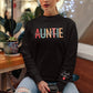 Custom Aunt Name Sweatshirt, Personalised Kid Name On Sleeve Sweater, Beautiful Printed Heart Family Jumper, Cool Aunt Outfit, Gift For Aunt