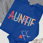 Custom Aunt Name Sweatshirt, Personalised Kid Name On Sleeve Sweater, Beautiful Printed Heart Family Jumper, Cool Aunt Outfit, Gift For Aunt