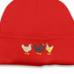 Embroidered Chickens Beanies, Comfort Colors Chicken Embroidery Hat, Comfy Winter Hats, Cotton Canvas Beanies, Chicken Hat, Bird Lover Gifts