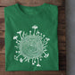 Mushroom Tree Ring Shirt, Magic Mushroom Nature Printed T Shirt, Botanical Plant Outdoor Camping Tee, Mushrooms Shrooms Forest Graphic Tops