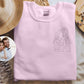 Matching Couple Sweatshirt, Custom Photo Portrait With Roman Numerals Sleeve Jumper, Sketch from Picture Memorial GF BF Valentine Day Outfit