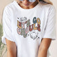 Halloween Retro Tshirt, Comfort Color Halloween Ghost Graphic Shirt, Lets Go Ghouls Tee, Vintage Fall Shirt, Halloween Gifts