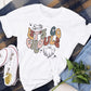Halloween Retro Tshirt, Comfort Color Halloween Ghost Graphic Shirt, Lets Go Ghouls Tee, Vintage Fall Shirt, Halloween Gifts