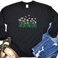 Embroidered Floral Butterfly Sweatshirt, Daisy Flowers Minimalist Crewneck Jumper, Daisies and Butterfly Unisex Sweaters, Flower Lover Gifts
