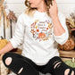 Fall Sweater, Autumn Leaves & Pumpkin Sweatshirt, Halloween Season Autumn Crewneck Jumper, Thanksgiving Matching Outfit, Comfort Color Shirt