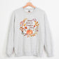 Fall Sweater, Autumn Leaves & Pumpkin Sweatshirt, Halloween Season Autumn Crewneck Jumper, Thanksgiving Matching Outfit, Comfort Color Shirt