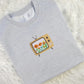 Embroidered TV Hawaii Flowers Sweatshirt, Beautiful Floral TV Design Embroidery, Crewneck Sweater, Unisex Pullover Jumper, XS-4XL Sizes