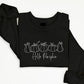 Halloween Pumpkins Sweatshirt, Hello Pumpkin Halloween Matching Fall Sweater, Comfort Color Unisex Adult Outfit, Printed Tops