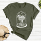 Mushroom Clestial Shirt, Aesthetic Mushroom Nature Art Tshirt, Cottagecore Mushroom Fungi Clothing, Botanical Plants Graphic Tee, Unisex Top