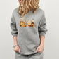 Vintage Fall Sweater, Halloween Pumpkin Sweatshirt, Retro Autumn Coffee Crewneck Jumper, Halloween Season Outfit Collections