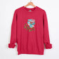 Embroidered Cute Owl Sweatshirt, Jungle Owl With Glasses Crewneck Sweater, Cute Woodland Baby Bird Flowers Embroidery Jumper, Birthday Gift