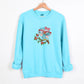 Embroidered Cute Owl Sweatshirt, Jungle Owl With Glasses Crewneck Sweater, Cute Woodland Baby Bird Flowers Embroidery Jumper, Birthday Gift