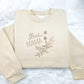 Best Mama Sweatshirt, Embroidered Flowers And Heart Crewneck Sweater, Beautiful Floral Embroidery Jumper, Mothers Day Memorial Gift For Mom