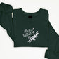 Best Mama Sweatshirt, Embroidered Flowers And Heart Crewneck Sweater, Beautiful Floral Embroidery Jumper, Mothers Day Memorial Gift For Mom