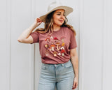 Magic Mushrooms Aesthetic Shirt, Botanical Fungi Plants Printed Unisex T Shirt, Nature Lover Mushrooms Graphic Top, Shroom Cottagecore Shirt