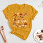 Magic Mushrooms Aesthetic Shirt, Botanical Fungi Plants Printed Unisex T Shirt, Nature Lover Mushrooms Graphic Top, Shroom Cottagecore Shirt