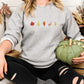 Fall Sweatshirt, Autumn Maple Leaf Embroidered Sweater, Vintage Autumn Fall Dry Leaves Unisex Jumper, Halloween Thanksgiving Matching Gifts