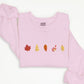 Fall Sweatshirt, Autumn Maple Leaf Embroidered Sweater, Vintage Autumn Fall Dry Leaves Unisex Jumper, Halloween Thanksgiving Matching Gifts