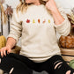 Fall Sweatshirt, Autumn Maple Leaf Embroidered Sweater, Vintage Autumn Fall Dry Leaves Unisex Jumper, Halloween Thanksgiving Matching Gifts