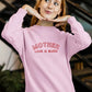Custom Embroidered College Sweatshirt, Personalised High School Crew Neck Sweater, College Graduation Gift Varsity Letter Matching Jumpers