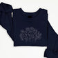 Embroidered Wildflowers Sweatshirt, Cottagecore Floral Crewneck Sweater, Aesthetic Birth Flowers Jumper, Special Birthday Gift For Wife Nana