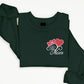 Mom Sweatshirts, Embroidered Bow And Heart Crewneck Sweater, Mama Minimalist Comfort Colors Jumpers, Grandmother Outfits, Mothers Day Gifts
