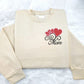Mom Sweatshirts, Embroidered Bow And Heart Crewneck Sweater, Mama Minimalist Comfort Colors Jumpers, Grandmother Outfits, Mothers Day Gifts