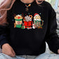 Christmas Sweater, Christmas Coffee Sweatshirt, Xmas Party Drinks Printed Sweatshirt, Aesthetic Minimalist Jumper, Coffee Lover Xmas Gifts