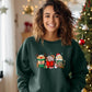 Christmas Sweater, Christmas Coffee Sweatshirt, Xmas Party Drinks Printed Sweatshirt, Aesthetic Minimalist Jumper, Coffee Lover Xmas Gifts