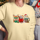 Christmas Sweater, Christmas Coffee Sweatshirt, Xmas Party Drinks Printed Sweatshirt, Aesthetic Minimalist Jumper, Coffee Lover Xmas Gifts