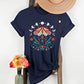 Celestial Moth Butterfly Shirt, Aesthetic Floral Art Nature Graphic T Shirt, Comfort Color Cottagecore Unisex Tee, Moon Phases Astrology Top